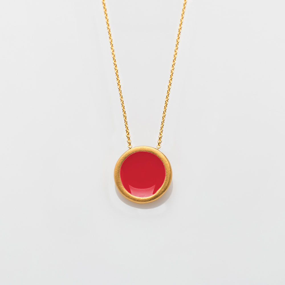 Palette S κολιέ χρυσό No Regret Red