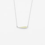 Palette Extended leaf κολιέ ασημί