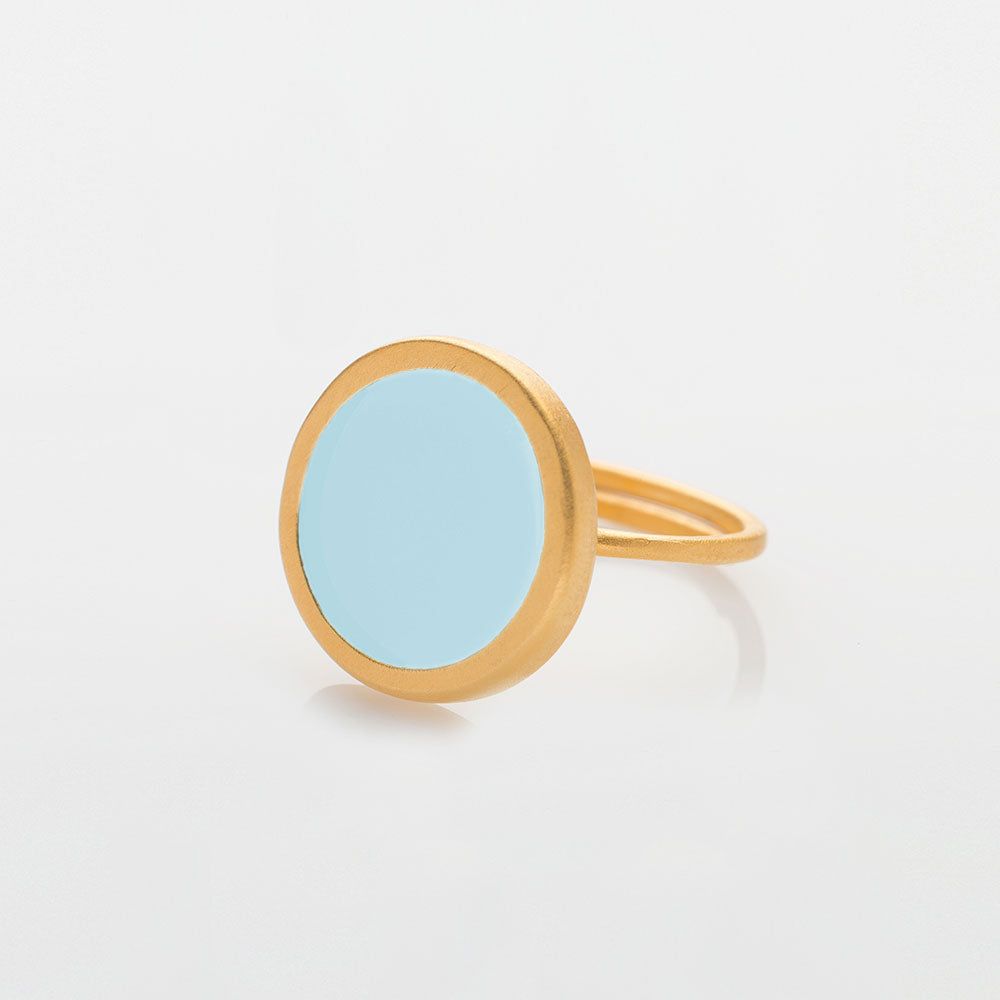 Palette L δαχτυλίδι χρυσό Unapologetic Cerulean