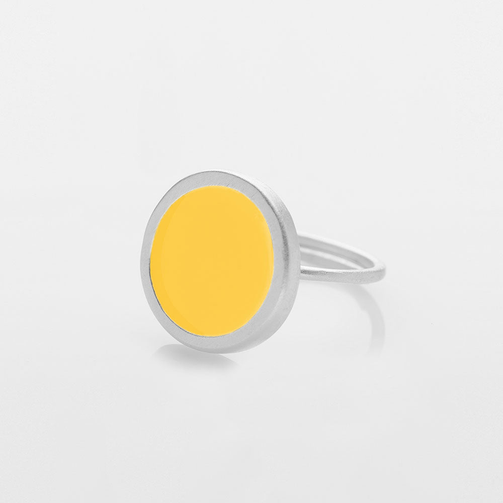 Palette L δαχτυλίδι ασημί Shamelessly Yellow