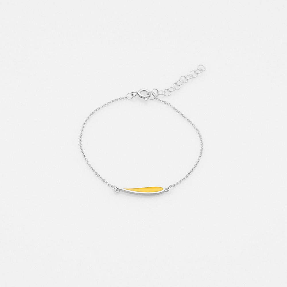 Palette Extended leaf βραχιόλι ασημί Shamelessly Yellow
