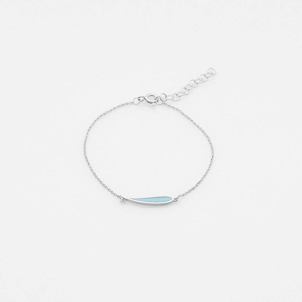 Palette Extended leaf bracelet silver
