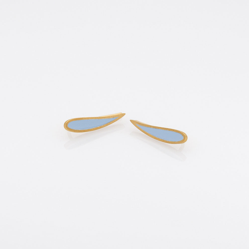 Palette Extended leaf earrings gold