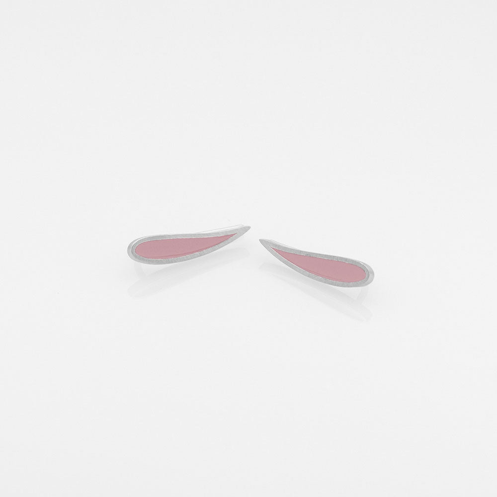 Palette Extended leaf σκουλαρίκια ασημί