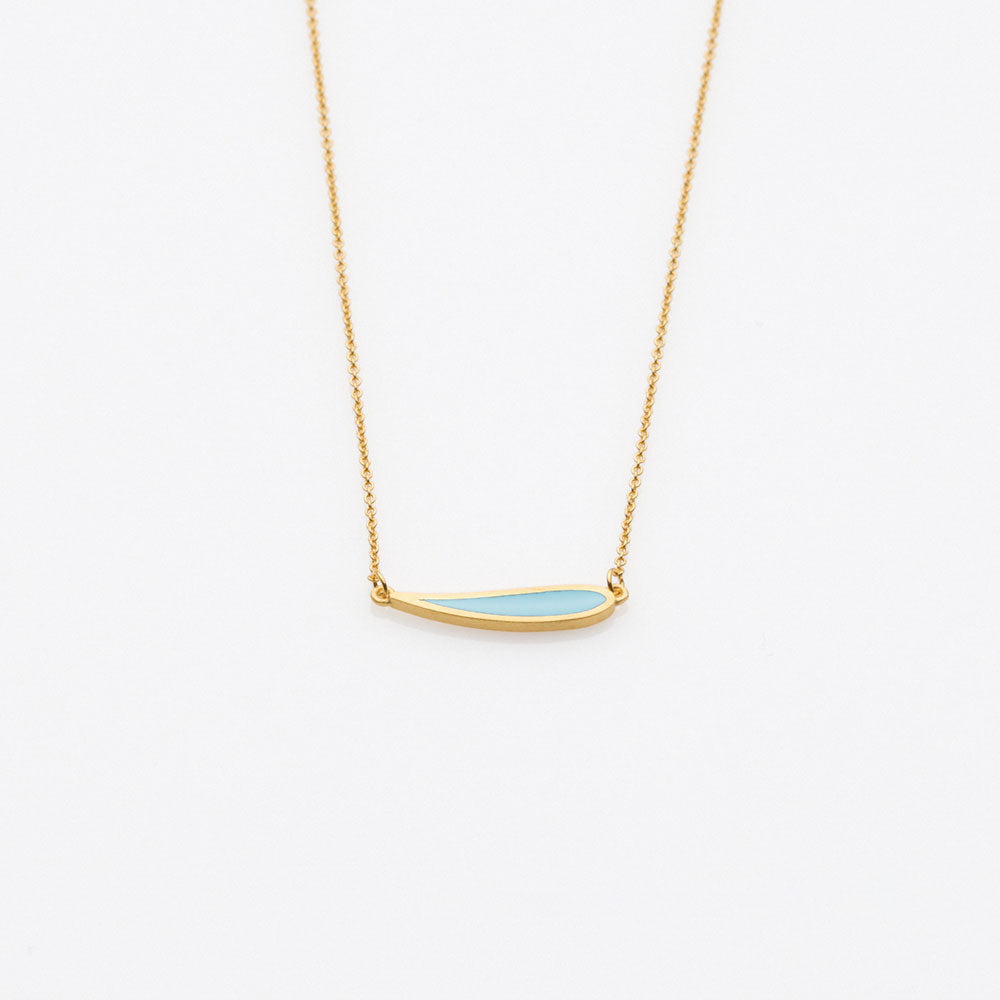 Palette Extended leaf necklace gold