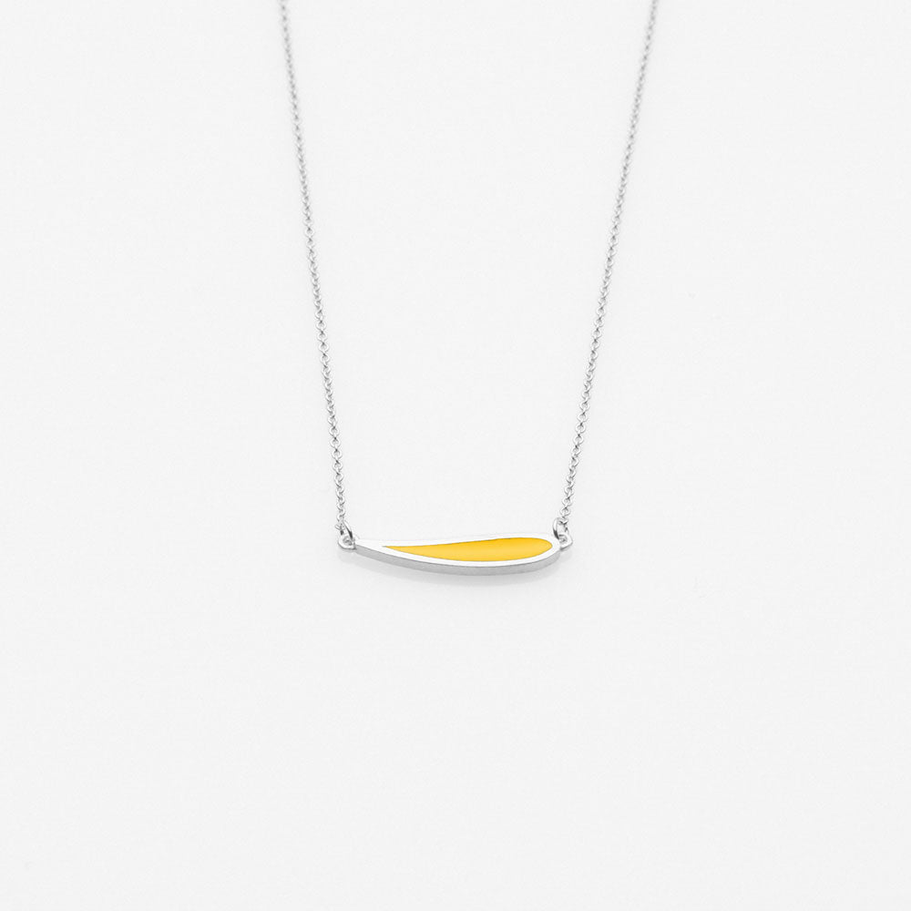 Palette Extended leaf κολιέ ασημί Shamelessly Yellow