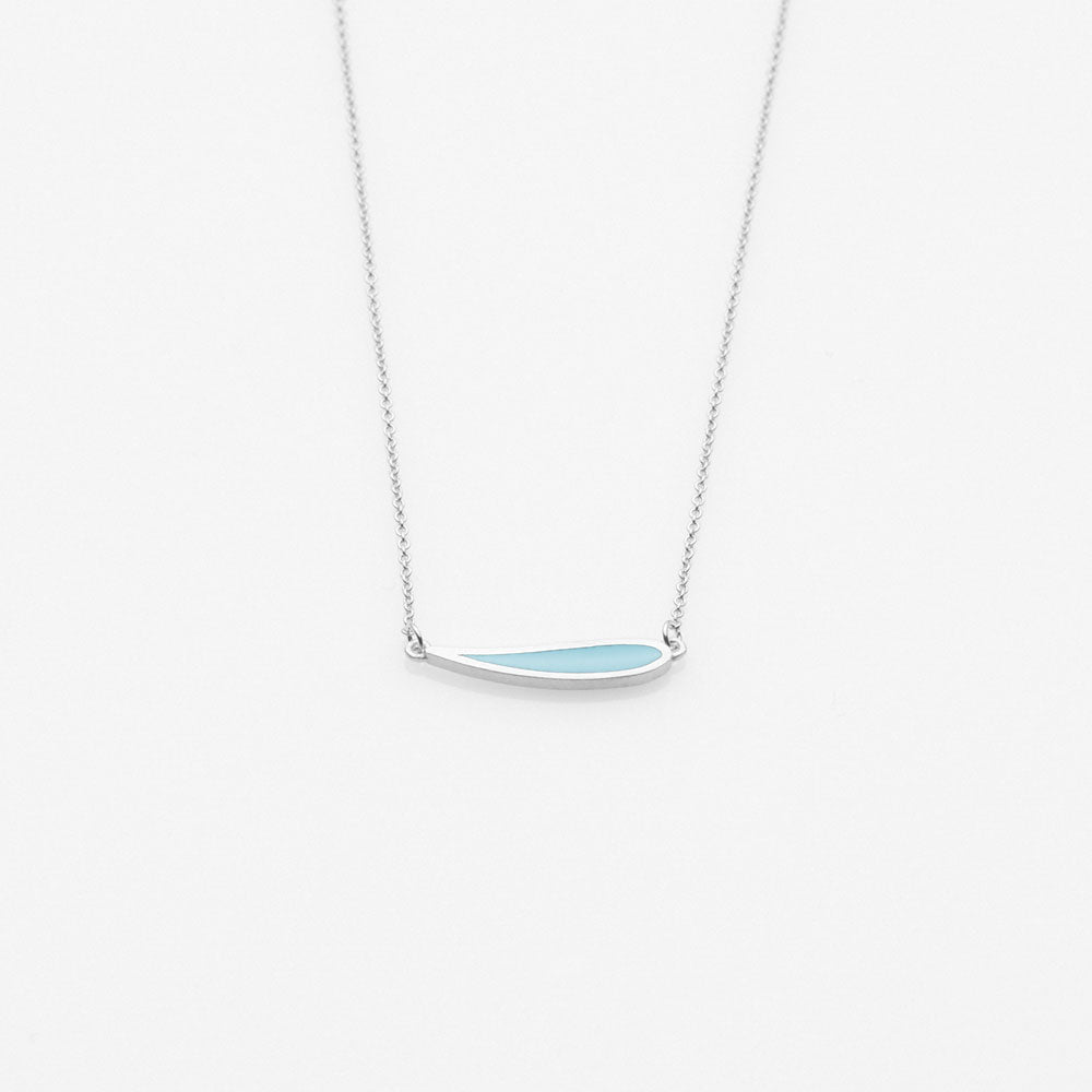 Palette Extended leaf necklace silver