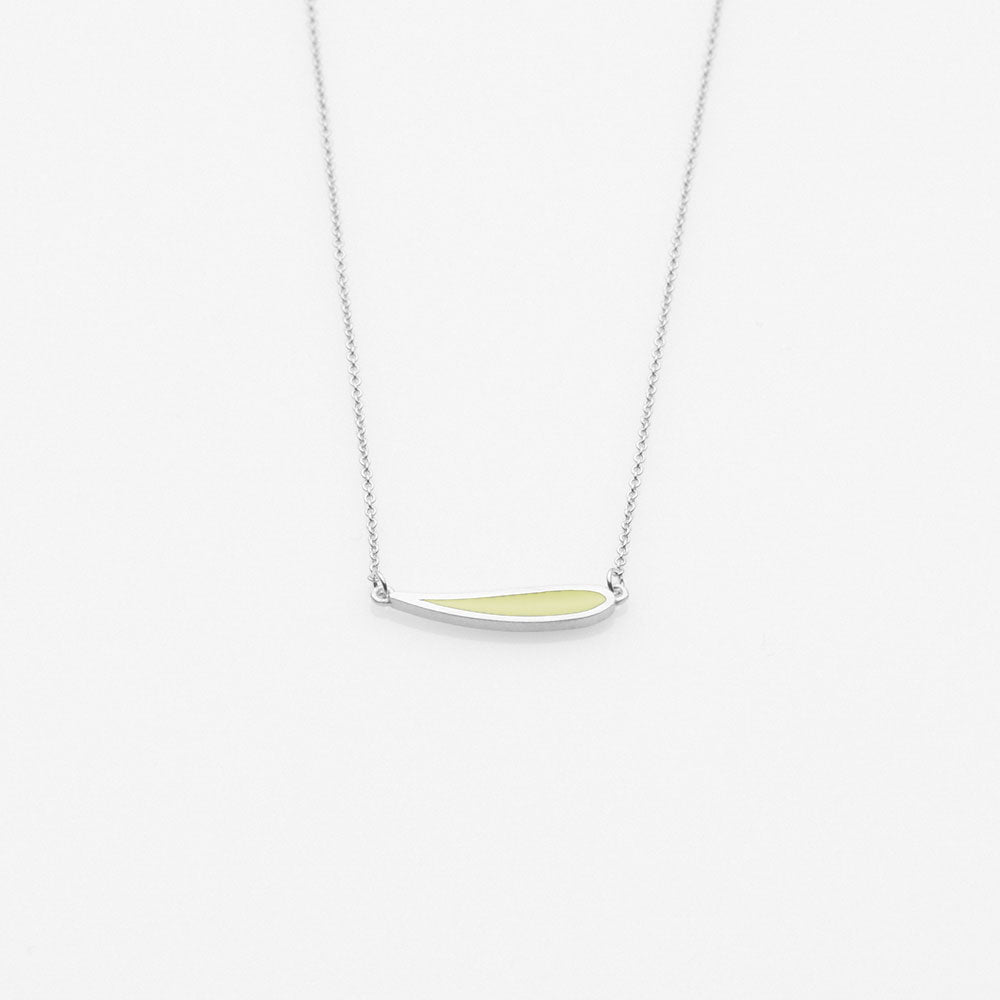 Palette Extended leaf necklace silver
