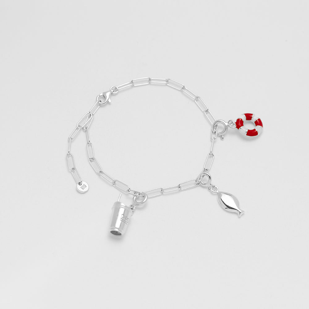 Asporto all purpose charm ασημί