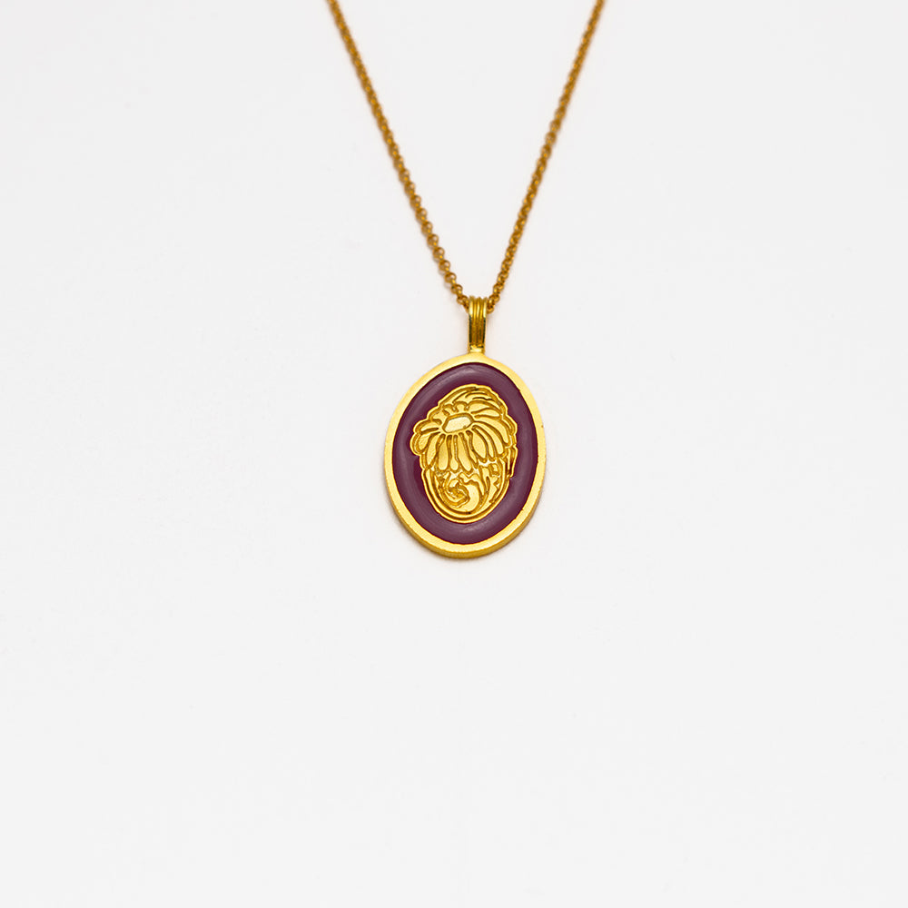 Anemone pendant χρυσό