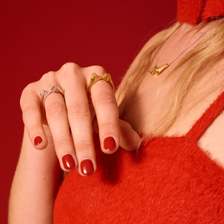 Pinky Promise Lucky Charm 2026 δαχτυλίδι ασημί