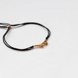 Pinky Promise Lucky Charm 2026 βραχιόλι χρυσό με μαύρο κορδόνι