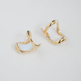 Aura σκουλαρίκι cuff κίτρινο χρυσό 14Κ