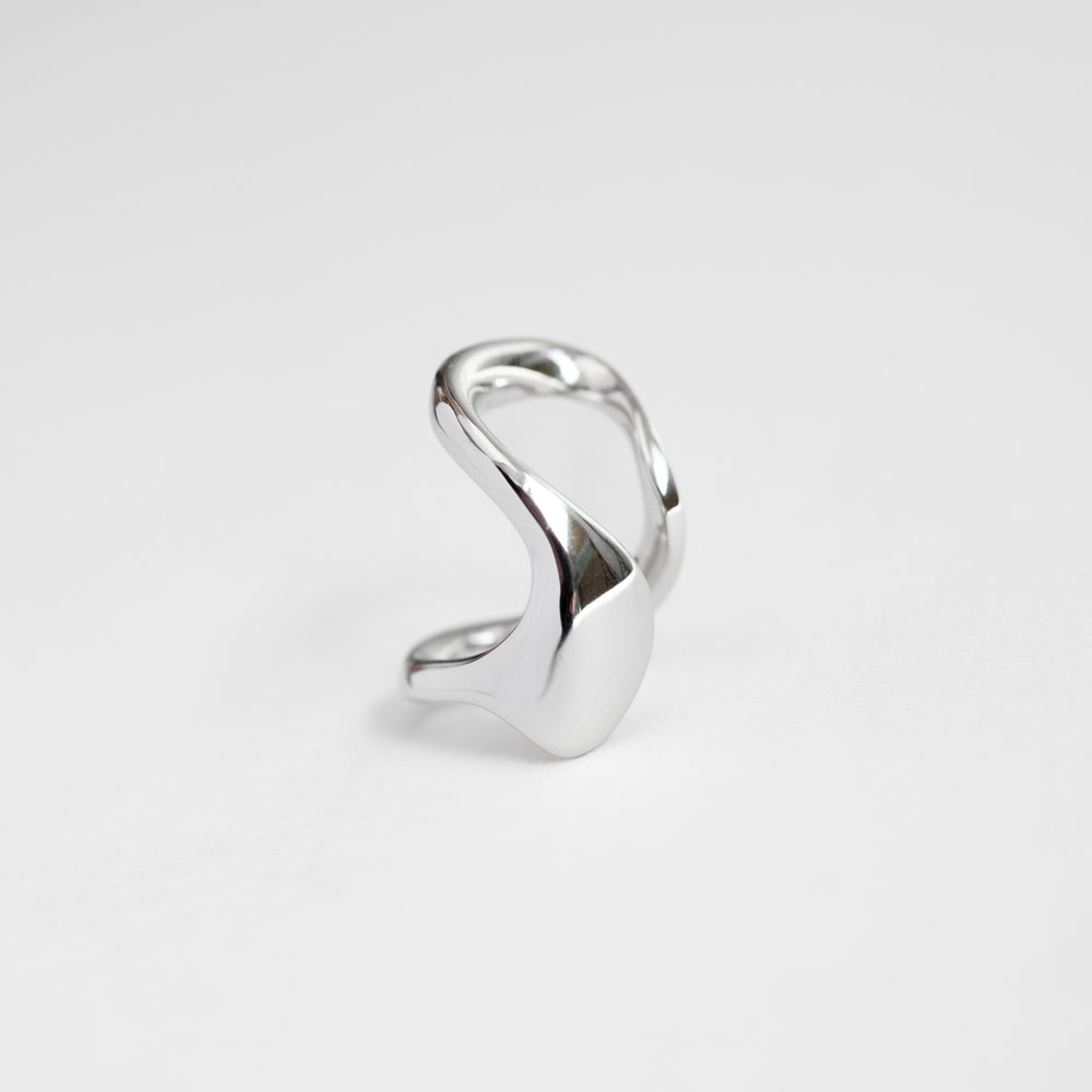 Aura σκουλαρίκι cuff ασημί