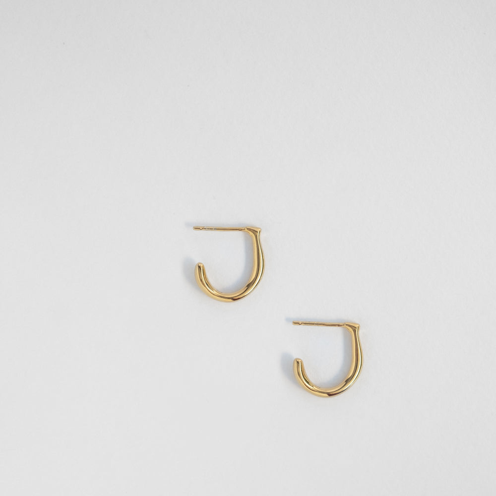 Aura κρίκοι κίτρινο χρυσό 14Κ