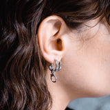 Aura κρίκοι ασημί