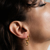 Aura σκουλαρίκια huggies χρυσό