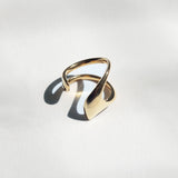 Aura ανοιχτό δαχτυλίδι κίτρινο χρυσό 14Κ