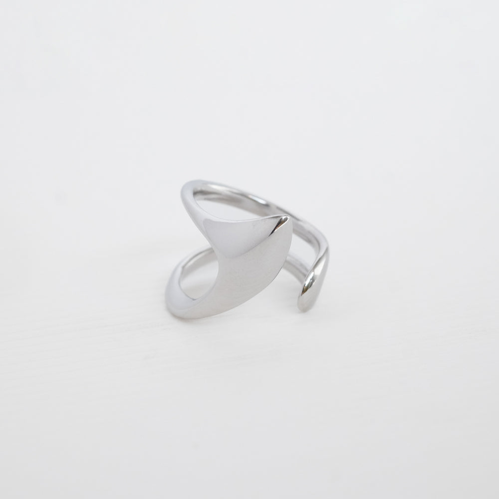 Aura ανοιχτό δαχτυλίδι ασημί