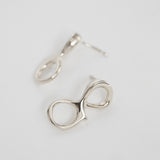 Aura σκουλαρίκια λευκό χρυσό 14Κ