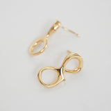 Aura σκουλαρίκια κίτρινο χρυσό 14Κ