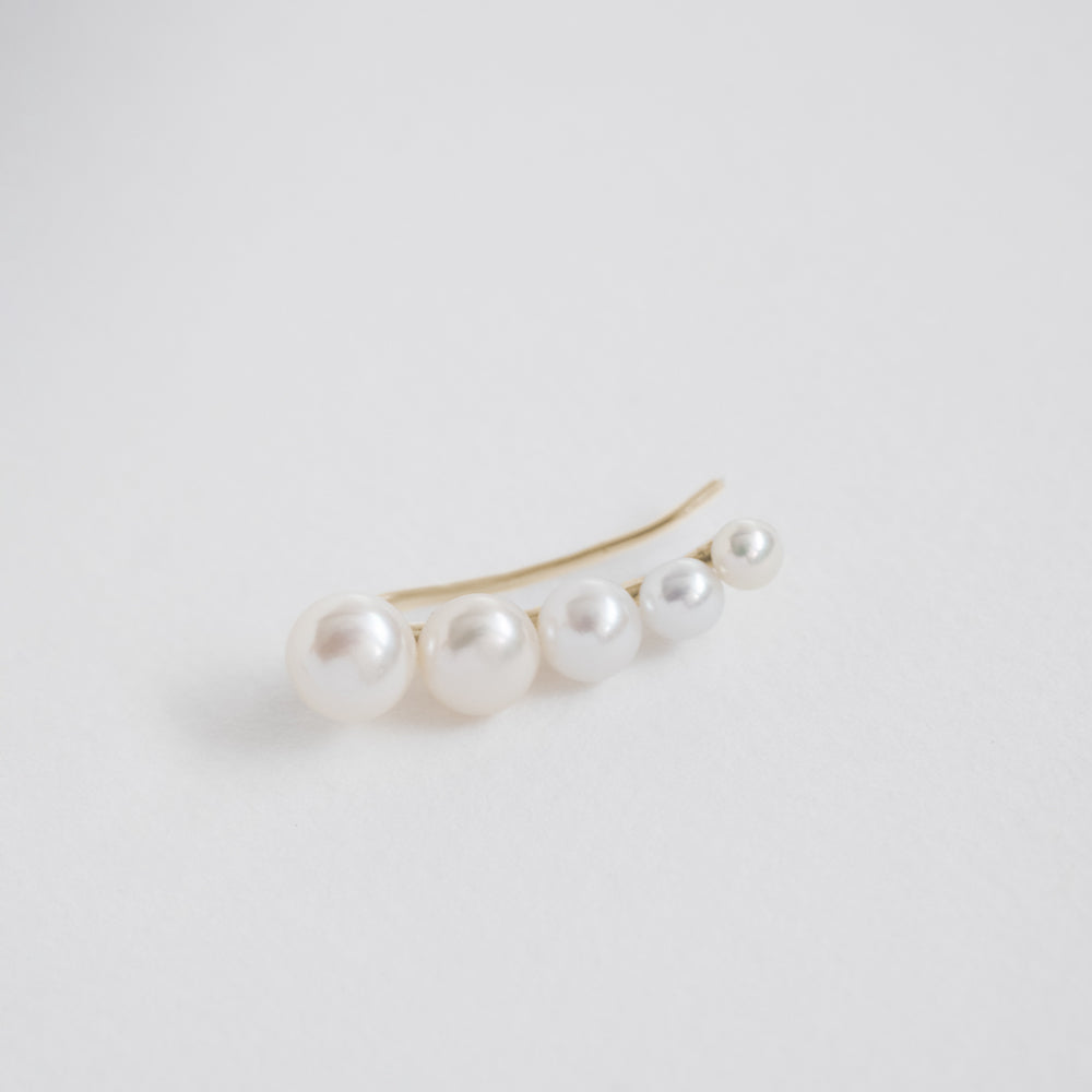 Cloud σκουλαρίκι κίτρινο χρυσό 14Κ