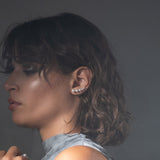 Cloud σκουλαρίκι κίτρινο χρυσό 14Κ