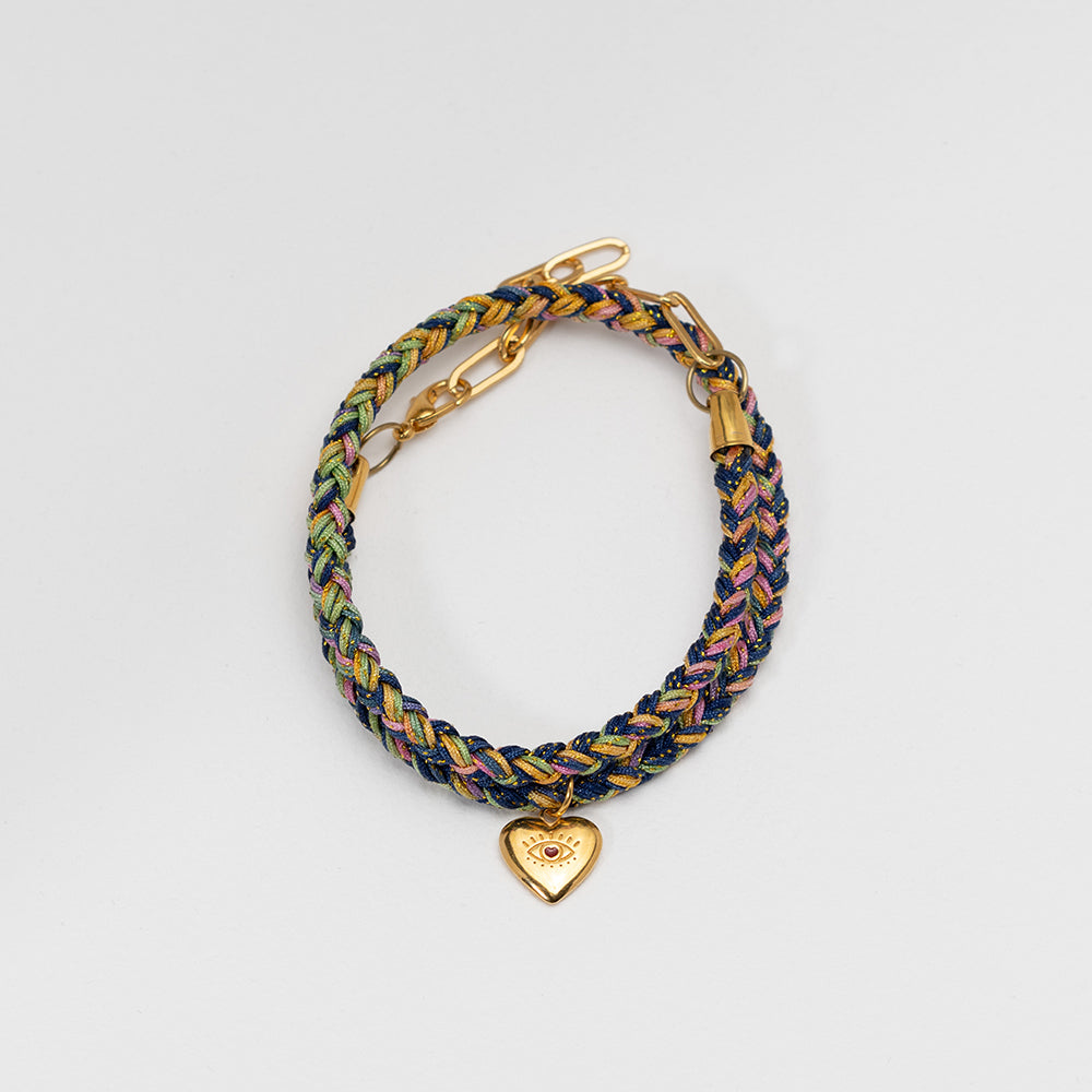 Prigipo x Deximi blue thread necklace gold