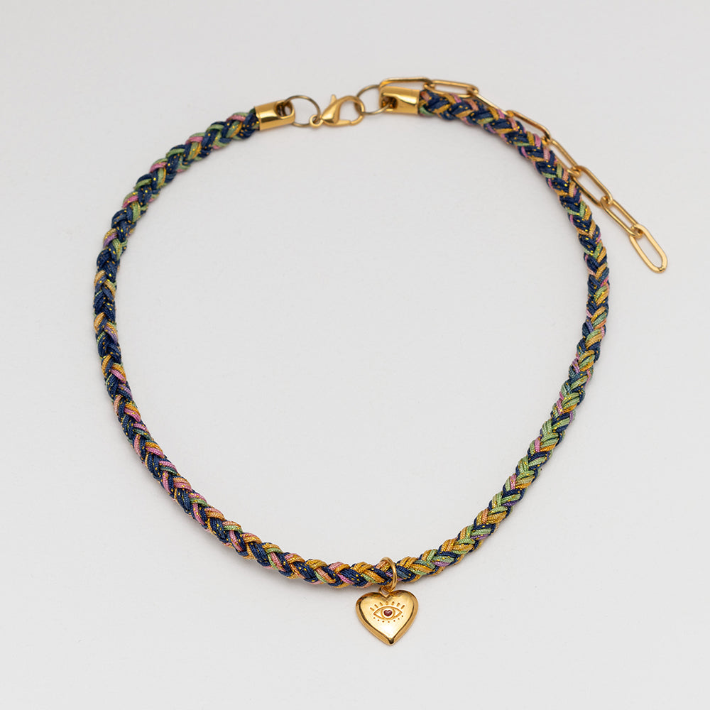 Prigipo x Deximi blue thread necklace gold