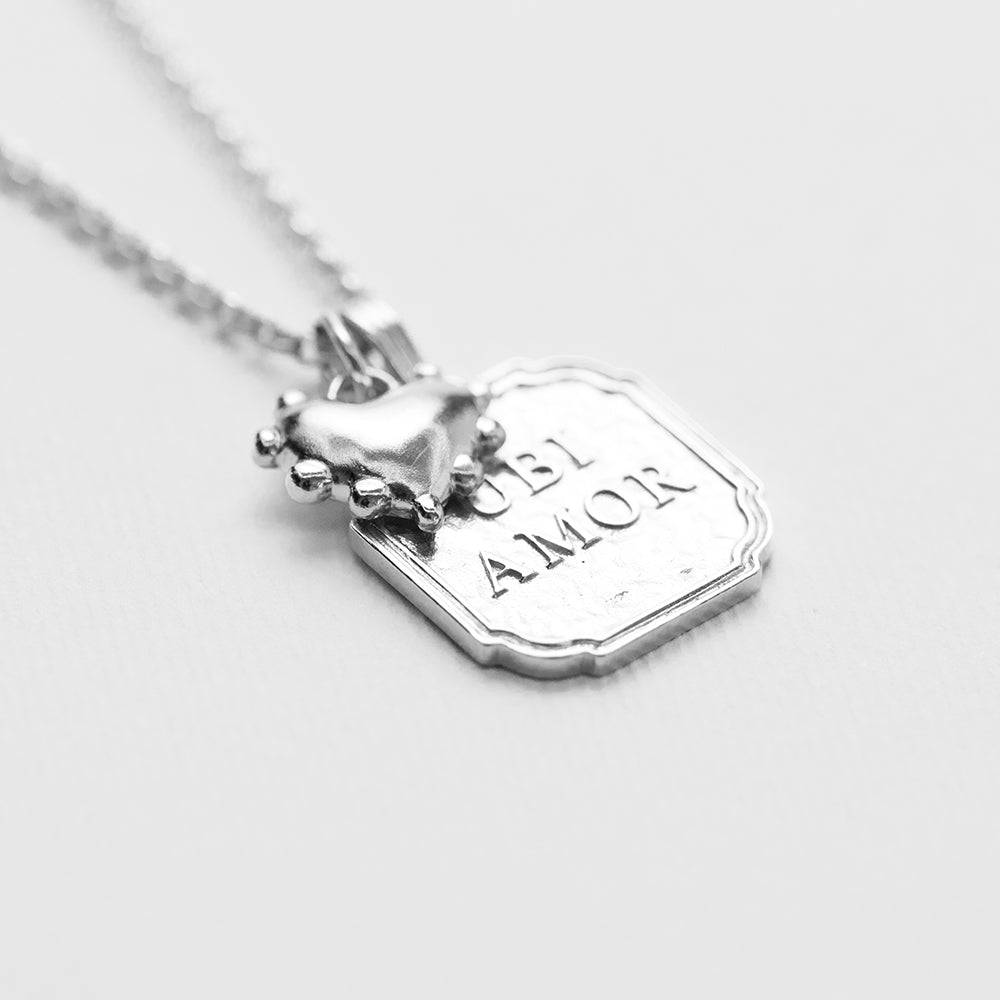 UBI AMOR pendant ασημί