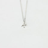 Initial κολιέ ασημί