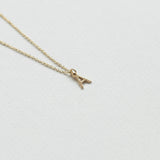 Initial κολιέ κίτρινο χρυσό 14Κ