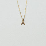 Initial κολιέ κίτρινο χρυσό 14Κ