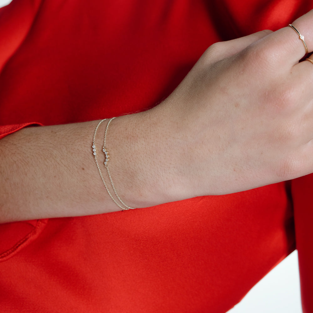 Astro quintet βραχιόλι κίτρινο χρυσό 14Κ