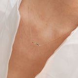 Astro rainbow κολιέ κίτρινο χρυσό 14Κ