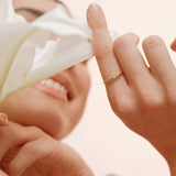 Astro rainbow δαχτυλίδι κίτρινο χρυσό 14Κ