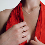 Astro triplet δαχτυλίδι λευκό χρυσό 14Κ