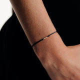 Astro triplet βραχιόλι με κλωστή κίτρινο χρυσό 14Κ