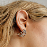 Coquilles slice κρίκοι ασημί