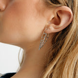 Coquilles slice σκουλαρίκια ασημί