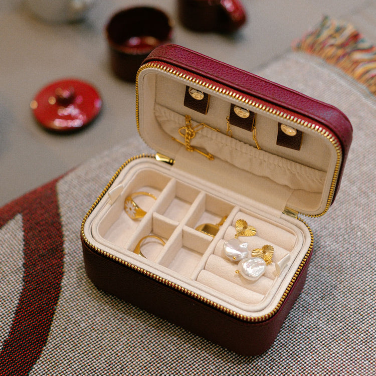 Prigipo Jewellery Case 03 μπορντώ