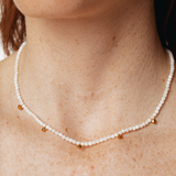 Terrestrial mother of pearl κολιέ χρυσό