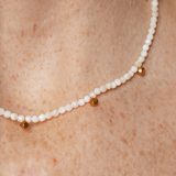 Terrestrial mother of pearl κολιέ χρυσό