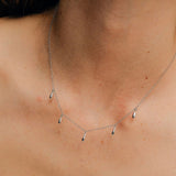 L'eau charm κολιέ ασημί