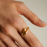 L'eau drops δαχτυλίδι χρυσό