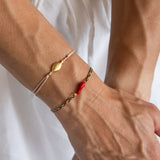 Cornicello βραχιόλι χρυσό