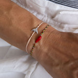 Cornicello βραχιόλι ασημί