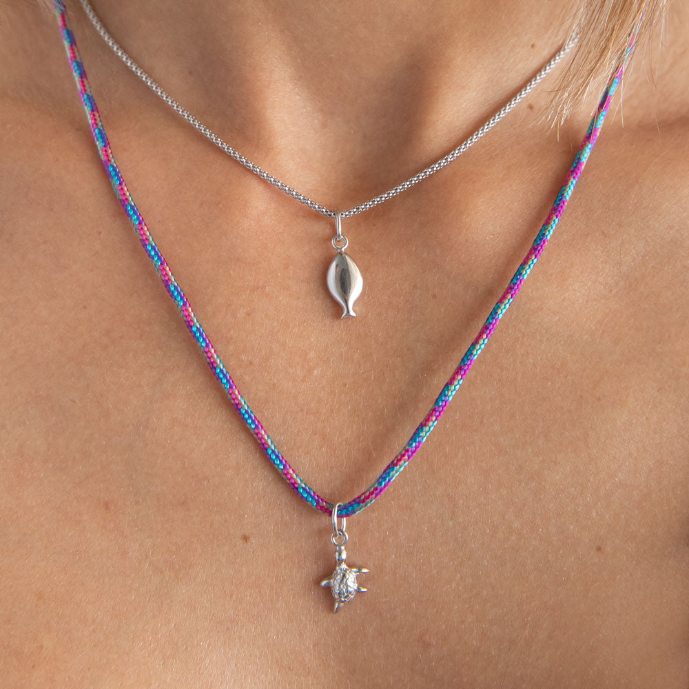 Lithrini στοιχείο για κολιέ ασημί