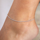 Rita anklet ασημί