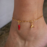 Stevie anklet χρυσό